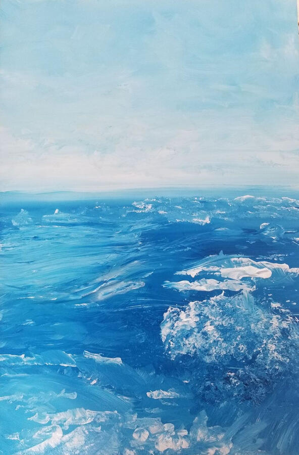Ocean, 2&#39; x 3&#39;