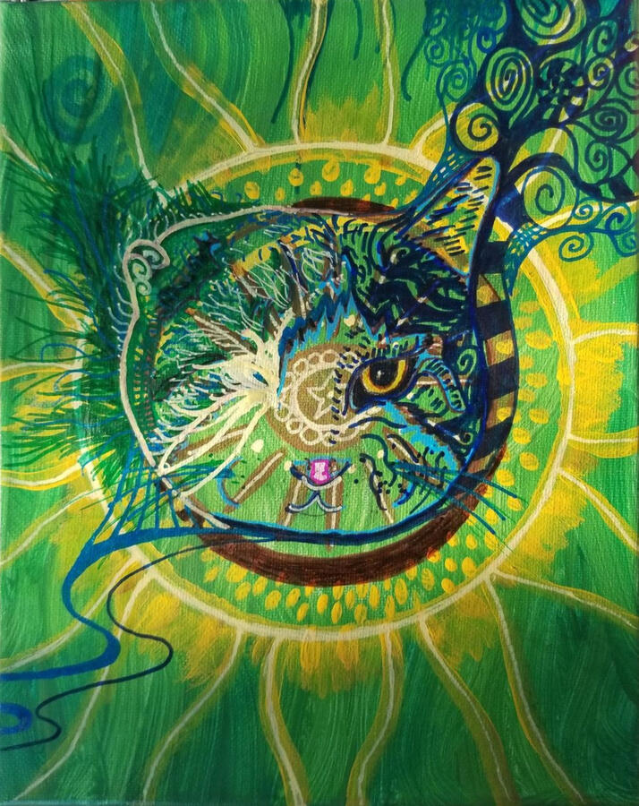 My friend's cat Vincent Van Gogh